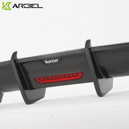 Audi S5 A5 (with s-line bumper, does not base model) B9 2017 2018 2019 with Aftermarket Parts - Rear Diffuser Pre-preg Carbon Fiber from Karbel Carbon