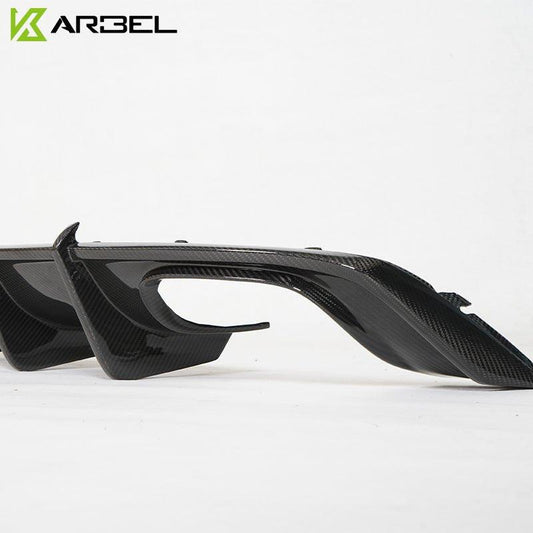 Audi S5 A5 (with s-line bumper, does not base model) B9 2017 2018 2019 with Aftermarket Parts - Rear Diffuser Pre-preg Carbon Fiber from Karbel Carbon