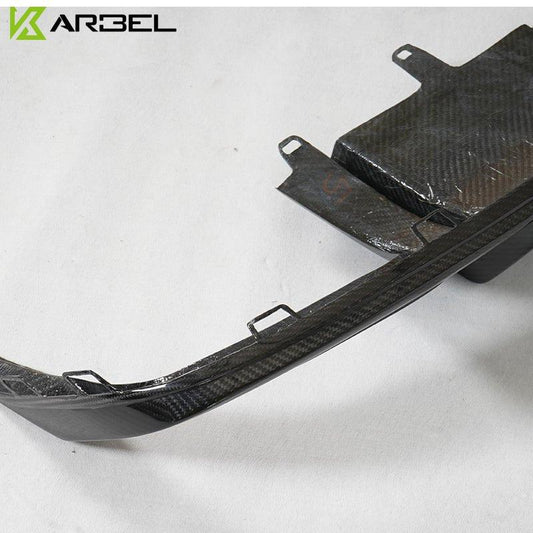 Audi S6 / A6 Avant / A6 S-Line (with s-line bumper, does not base model) C7.5 2016-2018 with Aftermarket Parts - Rear Diffuser Pre-preg Carbon Fiber from Karbel Carbon