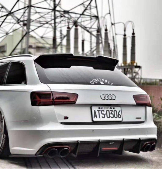 Audi S6 / A6 Avant / A6 S-Line (with s-line bumper, does not base model) C7.5 2016-2018 with Aftermarket Parts - Rear Diffuser Pre-preg Carbon Fiber from Karbel Carbon