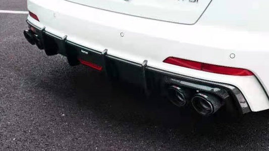 Audi S6 / A6 Avant / A6 S-line / A6 C8 2019 2020 2021 2022 2023 2024 with Aftermarket Parts - Rear Diffuser Pre-preg Carbon Fiber from Karbel Carbon