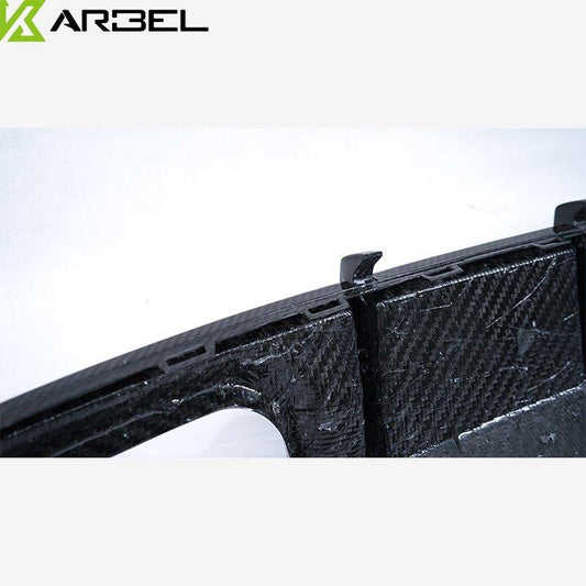 Audi S6 / A6 Avant / A6 S-line / A6 C8 2019 2020 2021 2022 2023 2024 with Aftermarket Parts - Rear Diffuser Pre-preg Carbon Fiber from Karbel Carbon