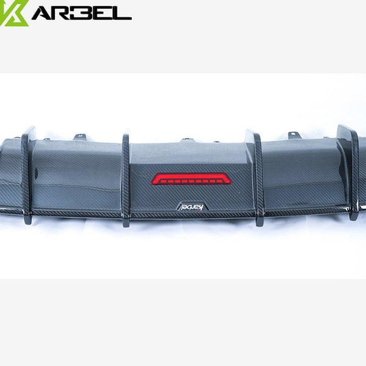 Audi S7 A7 S-line (with s-line bumper, does not base model) C7.5 2016-2018 with Aftermarket Parts - Rear Diffuser Pre-preg Carbon Fiber from Karbel Carbon