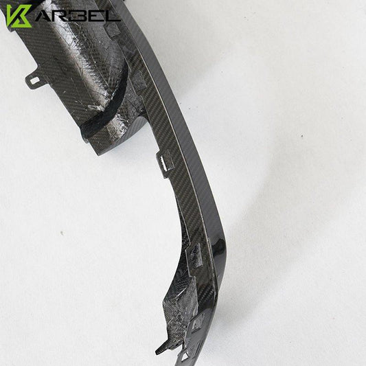 Audi S7 A7 (with s-line bumper) C8 2019-ON with Aftermarket Parts - V1 Style Rear Diffuser Pre-preg Carbon Fiber from Karbel Carbon