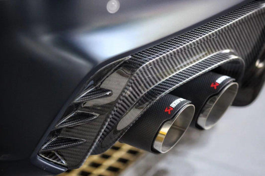 Audi S7 A7 (with s-line bumper) C8 2019-ON with Aftermarket Parts - V1 Style Rear Diffuser Pre-preg Carbon Fiber from Karbel Carbon