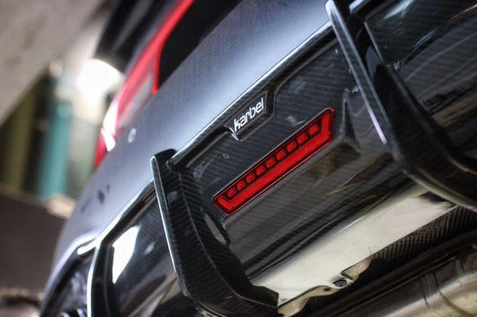 Audi S7 A7 (with s-line bumper) C8 2019-ON with Aftermarket Parts - V1 Style Rear Diffuser Pre-preg Carbon Fiber from Karbel Carbon