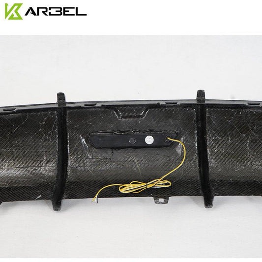 Audi S7 A7 (with s-line bumper) C8 2019-ON with Aftermarket Parts - V1 Style Rear Diffuser Pre-preg Carbon Fiber from Karbel Carbon