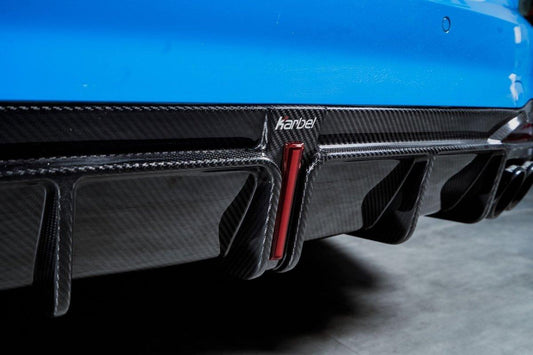Audi S4 B9.5 2020-ON with Aftermarket Parts - Rear Diffuser & Canards V1 Style Pre-preg Carbon Fiber from Karbel Carbon