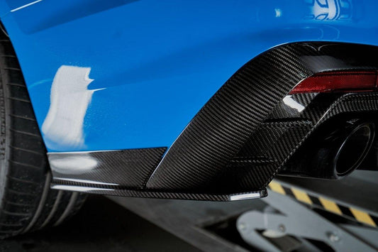 Audi S4 B9.5 2020-ON with Aftermarket Parts - Rear Diffuser & Canards V1 Style Pre-preg Carbon Fiber from Karbel Carbon