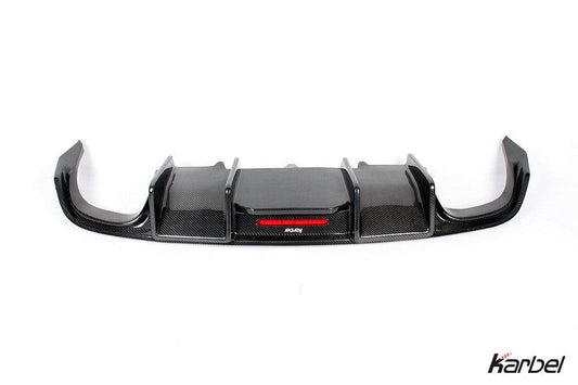 Audi S5 A5 S-line (with s-line bumper, does not base model) B8.5 2012-2016 with Aftermarket Parts - V2 Style Rear Diffuser Pre-preg Carbon Fiber from Karbel Carbon