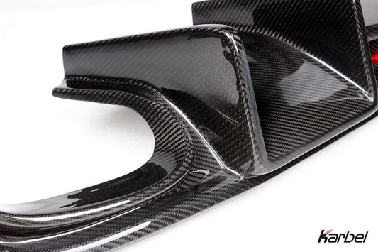 Audi S5 A5 S-line (with s-line bumper, does not base model) B8.5 2012-2016 with Aftermarket Parts - V2 Style Rear Diffuser Pre-preg Carbon Fiber from Karbel Carbon