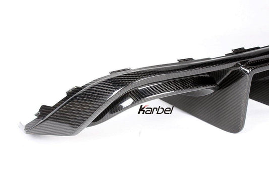 Audi S5 A5 S-line (with s-line bumper, does not base model) B8.5 2012-2016 with Aftermarket Parts - V2 Style Rear Diffuser Pre-preg Carbon Fiber from Karbel Carbon