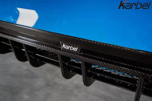Audi S4 B9.5 2020-ON with Aftermarket Parts - V2 Style Rear Diffuser & Canards Pre-preg Carbon Fiber from Karbel Carbon