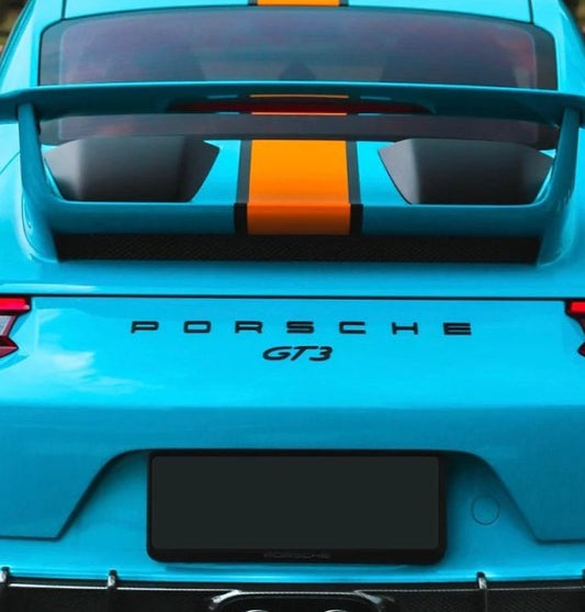 Porsche 911 991.2 GT3 2018 2019 with Aftermarket Parts - Engine Cover Pre-preg Carbon Fiber from Karbel Carbon