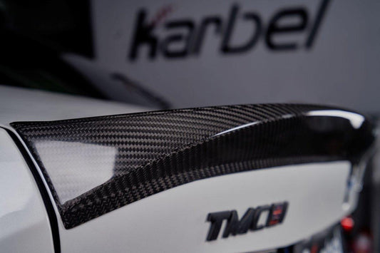 BMW M3 G80 2021-ON & 3 Series 330i M340i G20 (Fits Both Pre-LCI & LCI) 2019-ON with Aftermarket Parts - V1 Style Rear Spoiler Carbon Fiber from Karbel Carbon