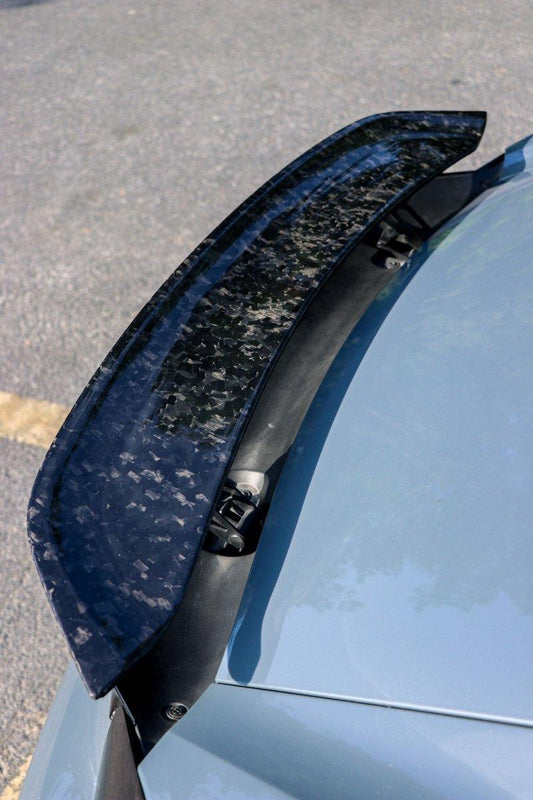 Porsche 718 Cayman / GTS 2017-ON with Aftermarket Parts - Rear Spoiler Pre-preg Carbon Fiber from Karbel Carbon