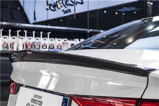 Audi RS3 S3 A3 8V/8V.5 2014 2015 2016 2017 2018 2019 2020 with Aftermarket Parts - Rear Spoiler Pre-preg Carbon Fiber from Karbel Carbon