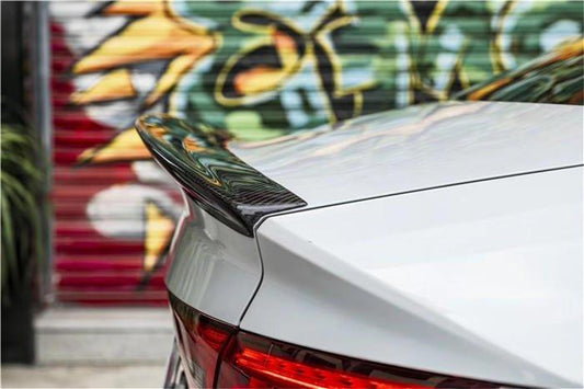 Audi RS3 S3 A3 8V/8V.5 2014 2015 2016 2017 2018 2019 2020 with Aftermarket Parts - Rear Spoiler Pre-preg Carbon Fiber from Karbel Carbon