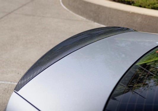 Audi S4 A4 B9 / B9.5 2017 2018 2019 2020 2021 2022 2023 2024 with Aftermarket Parts - Rear Spoiler Pre-preg Carbon Fiber from Karbel Carbon