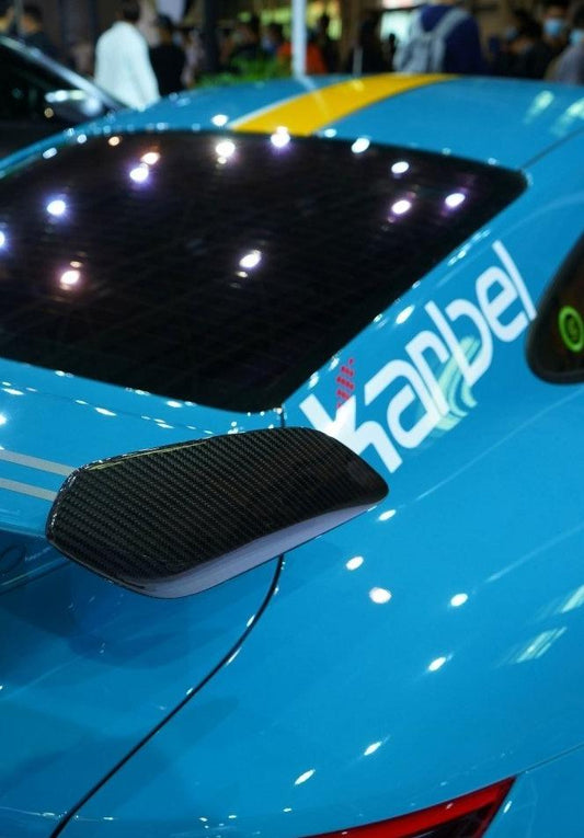 Porsche 911 991.2 GT3 2018-2019 with Aftermarket Parts - Rear Wing Side Blades Pre-preg Carbon Fiber from Karbel Carbon