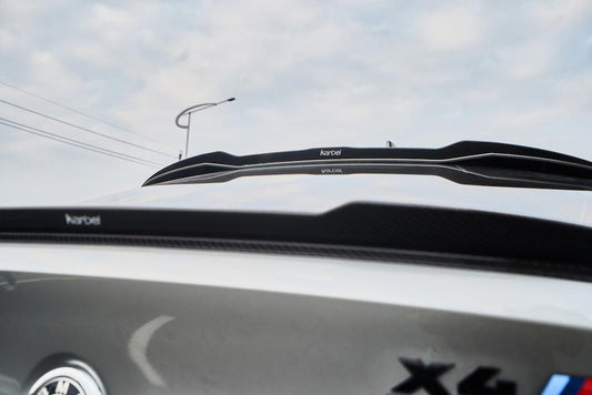 BMW X4M X4MC F98 (Fits Both Pre-LCI & LCI) 2019-ON & X4 G02 (Fits Both Pre-LCI & LCI) 2019-ON with Aftermarket Parts - Rear Spoiler Pre-preg Carbon Fiber from Karbel Carbon