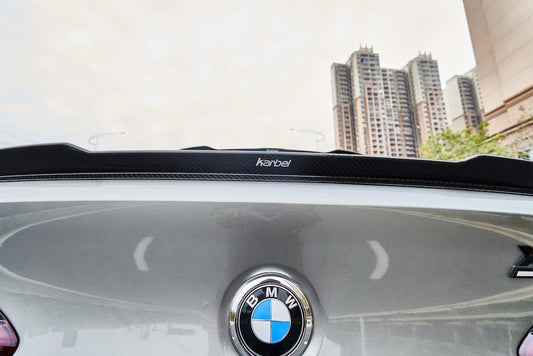 BMW X4M X4MC F98 (Fits Both Pre-LCI & LCI) 2019-ON & X4 G02 (Fits Both Pre-LCI & LCI) 2019-ON with Aftermarket Parts - Rear Spoiler Pre-preg Carbon Fiber from Karbel Carbon