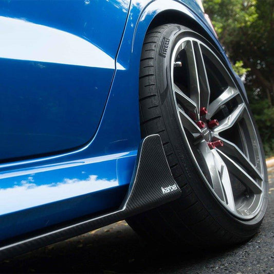 Audi RS3 S3 A3 8V.5 2017 2018 2019 2020 with Aftermarket Parts - Side Skirts Pre-preg Carbon Fiber from Karbel Carbon