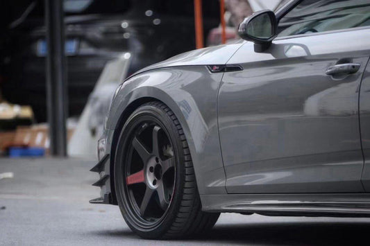 Audi S5 A5 B9.5 2020 2021 2022 2023 2024 Early 2025 With Aftermarket Parts - Side Skirts Extensions Dry Pre-preg Carbon Fiber from Karbel Carbon