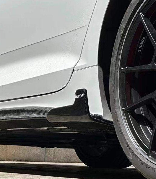 Audi S5 A5 B9.5 2020 2021 2022 2023 2024 Early 2025 With Aftermarket Parts - Side Skirts Extensions Pre-preg Carbon Fiber from Karbel Carbon