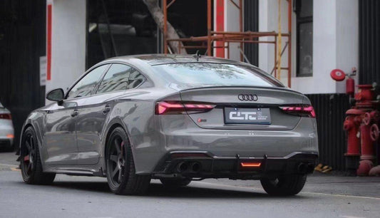 Audi S5 A5 B9.5 2020 2021 2022 2023 2024 Early 2025 With Aftermarket Parts - Side Skirts Extensions Dry Pre-preg Carbon Fiber from Karbel Carbon