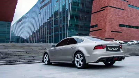 Audi S7 A7 C7.5 2016 2017 2018 with Aftermarket Parts - Side Skirts Pre-preg Carbon Fiber from Karbel Carbon