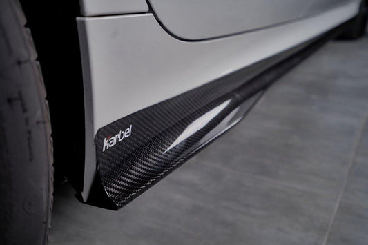 BMW 3 Series 330i M340i G20 G21 Pre-LCI 2019 2020 2021 2022 with Aftermarket Parts - Side Skirts Pre-preg Carbon Fiber from Karbel Carbon