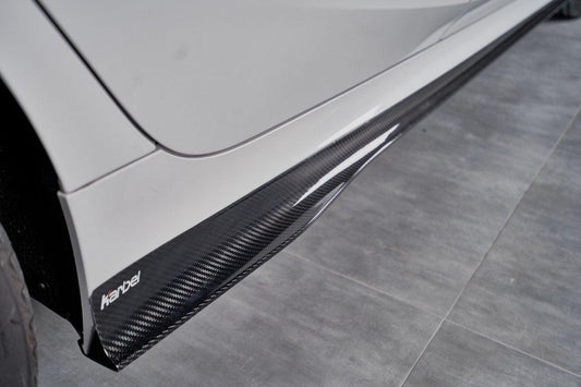 BMW 3 Series 330i M340i G20 G21 Pre-LCI 2019 2020 2021 2022 with Aftermarket Parts - Side Skirts Pre-preg Carbon Fiber from Karbel Carbon