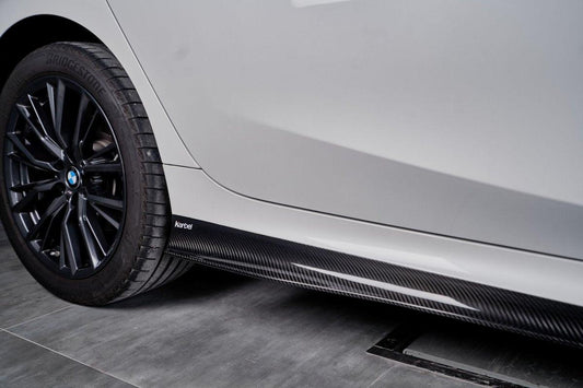 BMW 3 Series 330i M340i G20 G21 Pre-LCI 2019 2020 2021 2022 with Aftermarket Parts - Side Skirts Pre-preg Carbon Fiber from Karbel Carbon