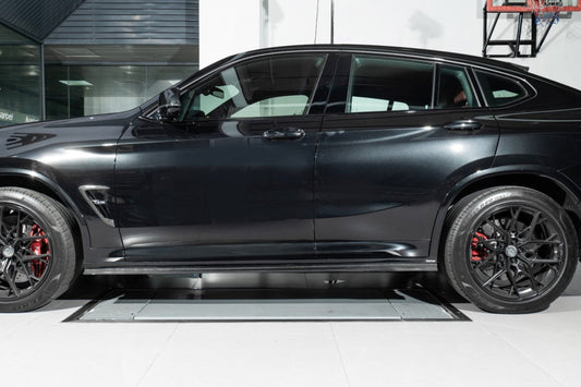 BMW X3 X3M X3MC G01 F97 (Fits Both Pre-LCI & LCI) 2019-ON & X4 X4M X4MC G02 F98 (Fits Both Pre-LCI & LCI) 2019-ON with Aftermarket Parts - Side Skirts Pre-preg Carbon Fiber from Karbel Carbon