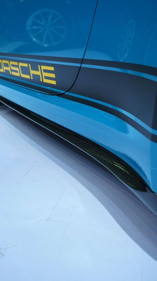 Porsche 911 991.2 GT3 2018 2019 with Aftermarket Parts - Side Skirts Pre-preg Carbon Fiber from Karbel Carbon