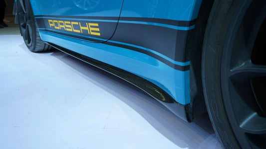 Porsche 911 991.2 GT3 2018 2019 with Aftermarket Parts - Side Skirts Pre-preg Carbon Fiber from Karbel Carbon