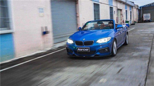 BMW 2 Series M240i 230i (with M-Package bumper) F22/F23 2014-2021 with Aftermarket Parts - Upper Valences Pre-preg Carbon Fiber from Karbel Carbon