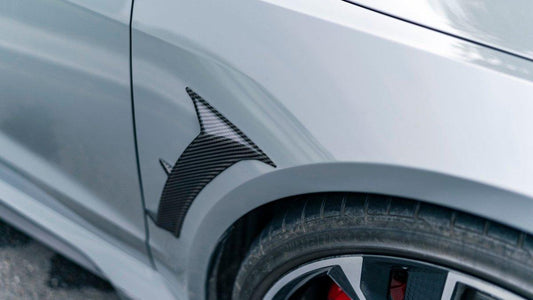Audi RS6 C8 2020-ON & RS7 C8 2020-ON With Aftermarket Parts - Front Fender Trim Pre-preg Carbon Fiber from Karbel Carbon