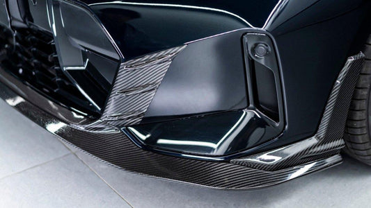 BMW 3 Series 330i (with M-package bumper, does not fit base model) M340i G20 G21 LCI 2023-ON with Aftermarket Parts - Front Lip Pre-preg Carbon Fiber from Karbel Carbon