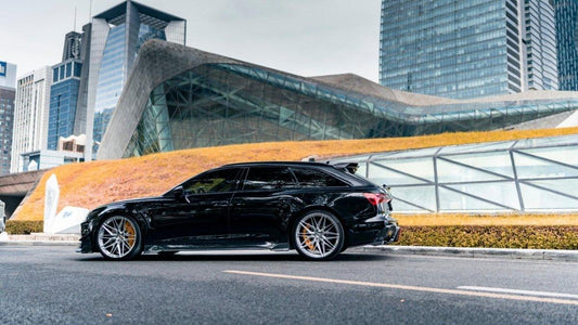 Audi RS6 C8 2020-ON with Aftermarket Parts - Rear Roof Spoiler Pre-preg Carbon Fiber from Karbel Carbon