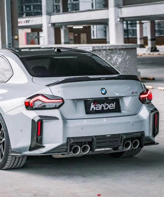 BMW M2/C G87 2023-ON & 2 Series 230i M240i G42 2022-ON with Aftermarket Parts - V2 Style Rear Spoiler Carbon Fiber from Karbel Carbon