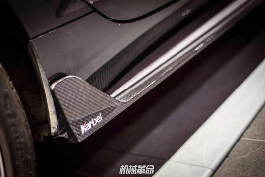 Audi RS5 S5 A5 B9 2017 2018 2019 with Aftermarket Parts - Side Skirts Pre-preg Carbon Fiber from Karbel Carbon