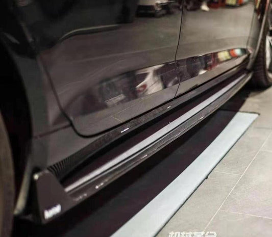 Audi RS5 S5 A5 B9 2017 2018 2019 with Aftermarket Parts - Side Skirts Pre-preg Carbon Fiber from Karbel Carbon