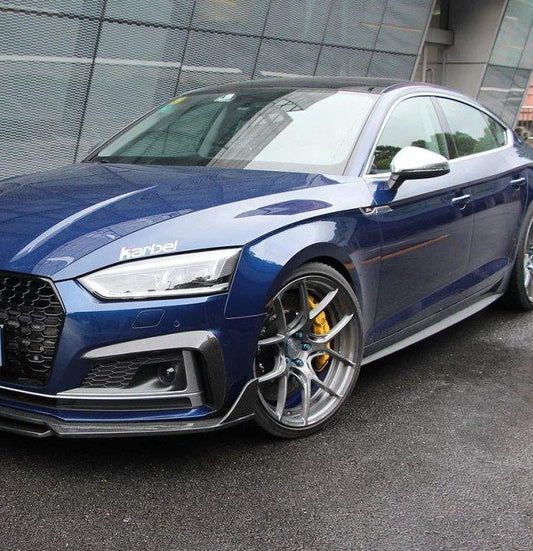 Audi RS5 S5 A5 B9 2017 2018 2019 with Aftermarket Parts - Side Skirts Pre-preg Carbon Fiber from Karbel Carbon