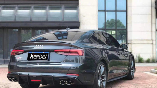 Audi RS5 S5 A5 B9 2017 2018 2019 with Aftermarket Parts - Side Skirts Pre-preg Carbon Fiber from Karbel Carbon