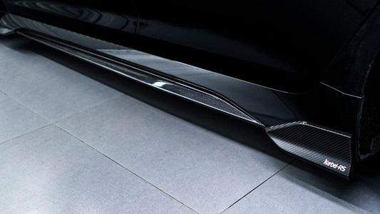 Audi RS6 C8 2020-ON & RS7 C8 2020-ON With Aftermarket Parts - Side Skirts Pre-preg Carbon Fiber from Karbel Carbon