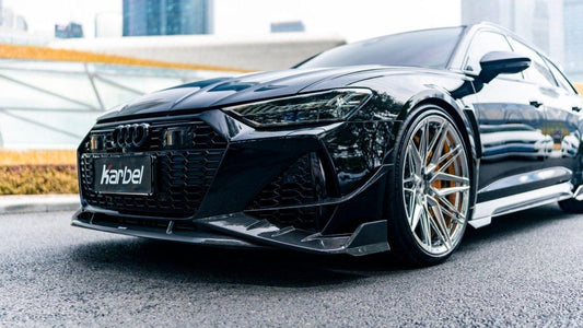 Audi RS6 C8 2020-ON & RS7 C8 2020-ON With Aftermarket Parts - Side Skirts Pre-preg Carbon Fiber from Karbel Carbon