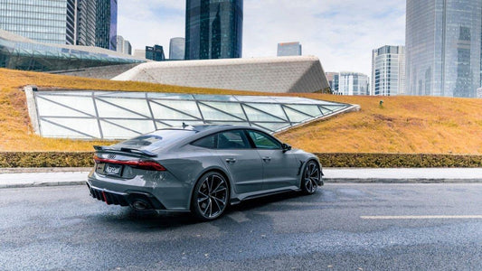 Audi RS6 C8 2020-ON & RS7 C8 2020-ON With Aftermarket Parts - Side Skirts Pre-preg Carbon Fiber from Karbel Carbon