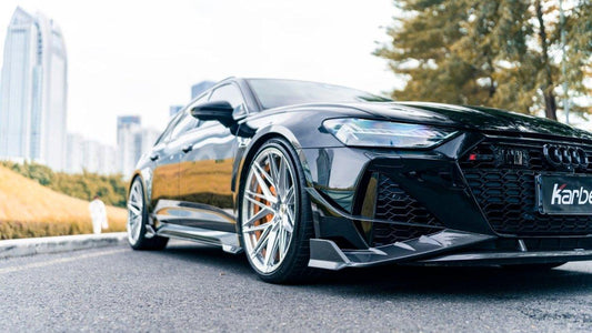 Audi RS6 C8 2020-ON & RS7 C8 2020-ON With Aftermarket Parts - Side Skirts Pre-preg Carbon Fiber from Karbel Carbon
